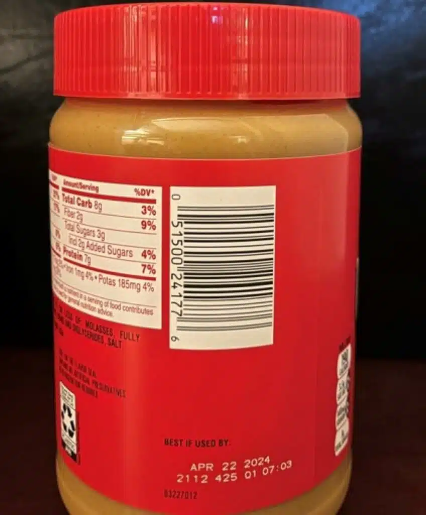 See if your Jif peanut butter is recalled by checking the lot code.